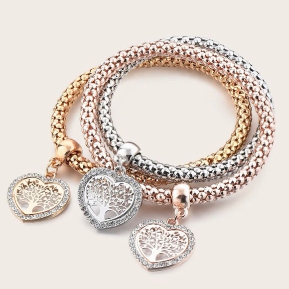 ⭐️RESTOCK⭐️NEW! Gold / Silver / Rose Gold & CZ Tree 🌳 of Life Bracelets - Picture 5 of 8